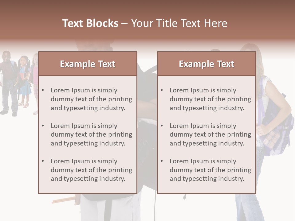 Sharing American Teen PowerPoint Template