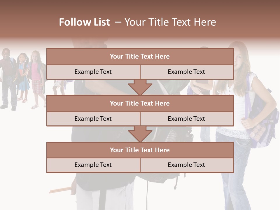 Sharing American Teen PowerPoint Template
