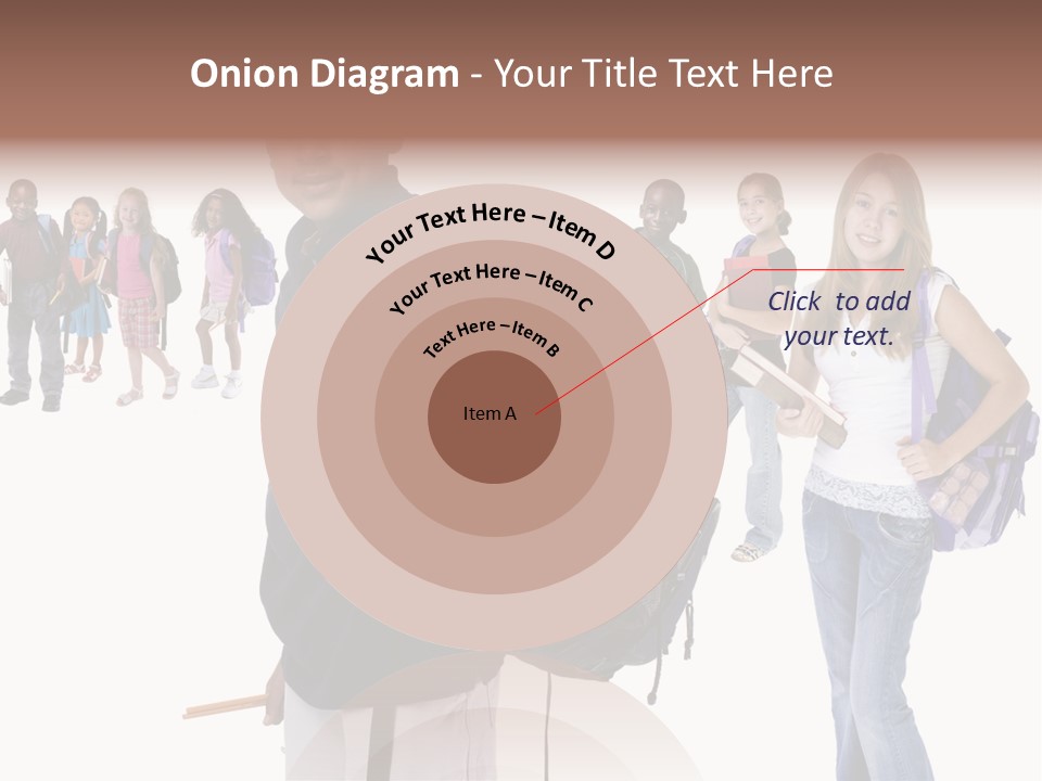 Sharing American Teen PowerPoint Template