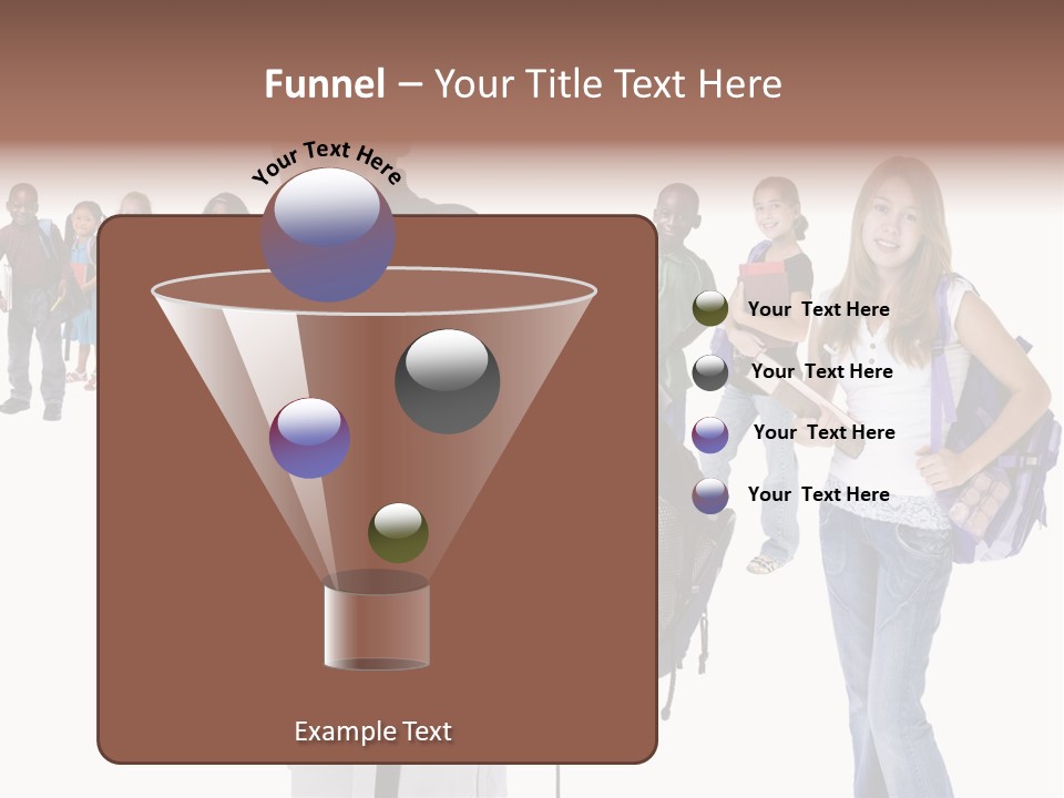 Sharing American Teen PowerPoint Template