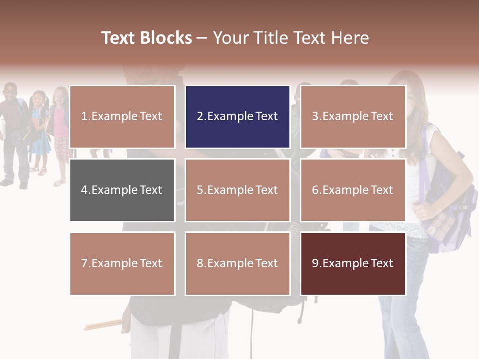 Sharing American Teen PowerPoint Template