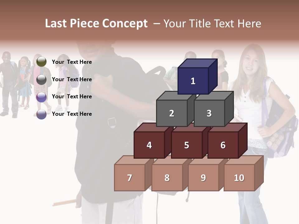 Sharing American Teen PowerPoint Template