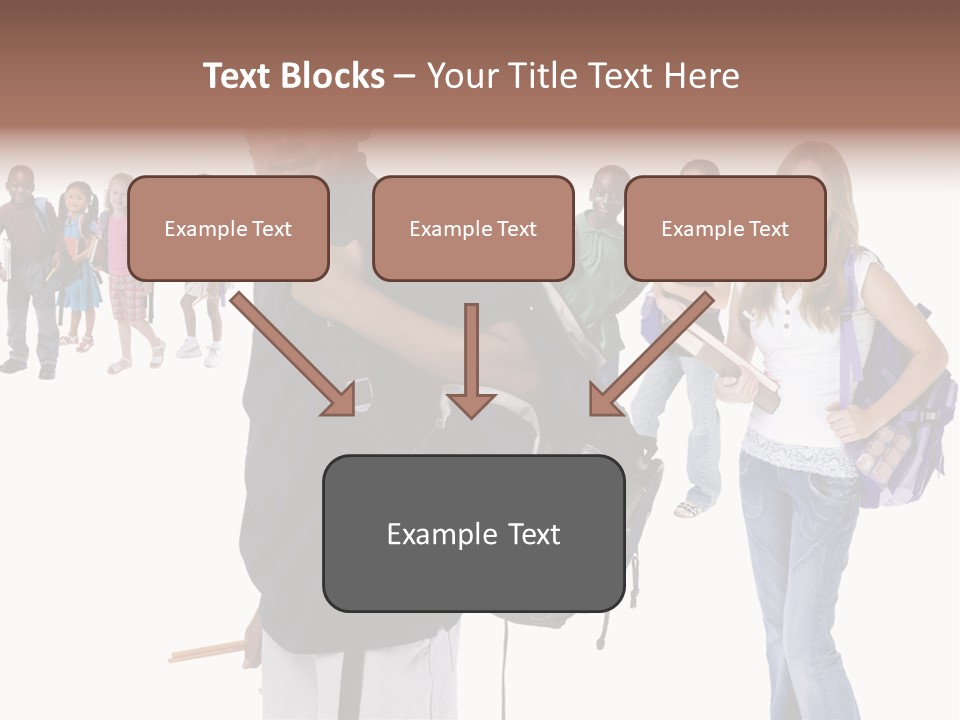 Sharing American Teen PowerPoint Template