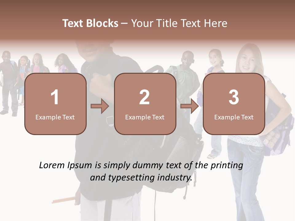Sharing American Teen PowerPoint Template