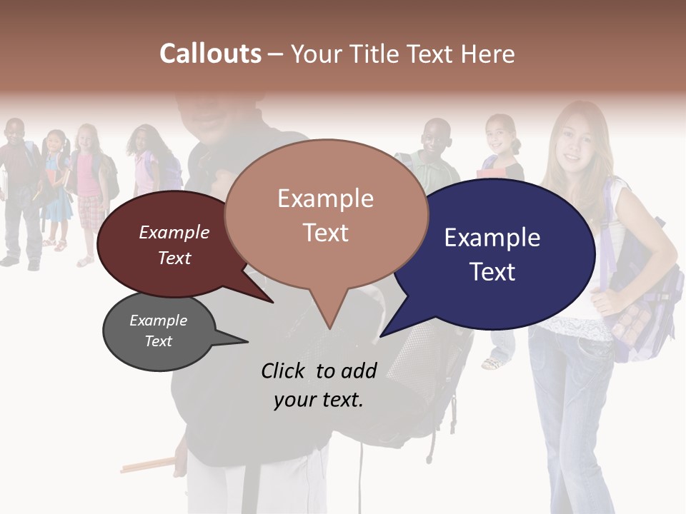 Sharing American Teen PowerPoint Template