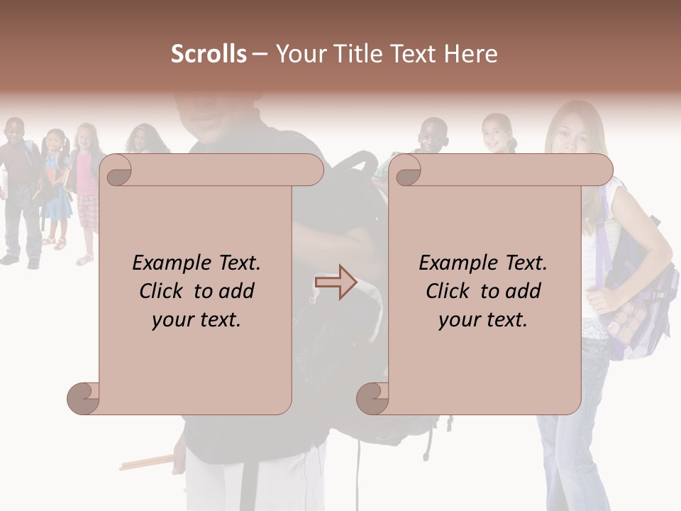 Sharing American Teen PowerPoint Template
