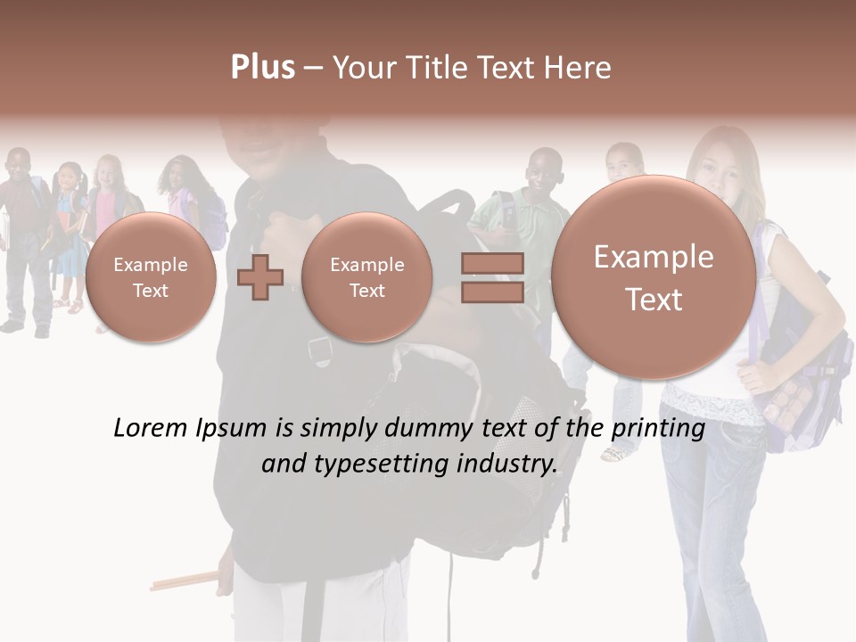 Sharing American Teen PowerPoint Template