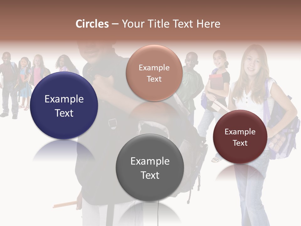 Sharing American Teen PowerPoint Template