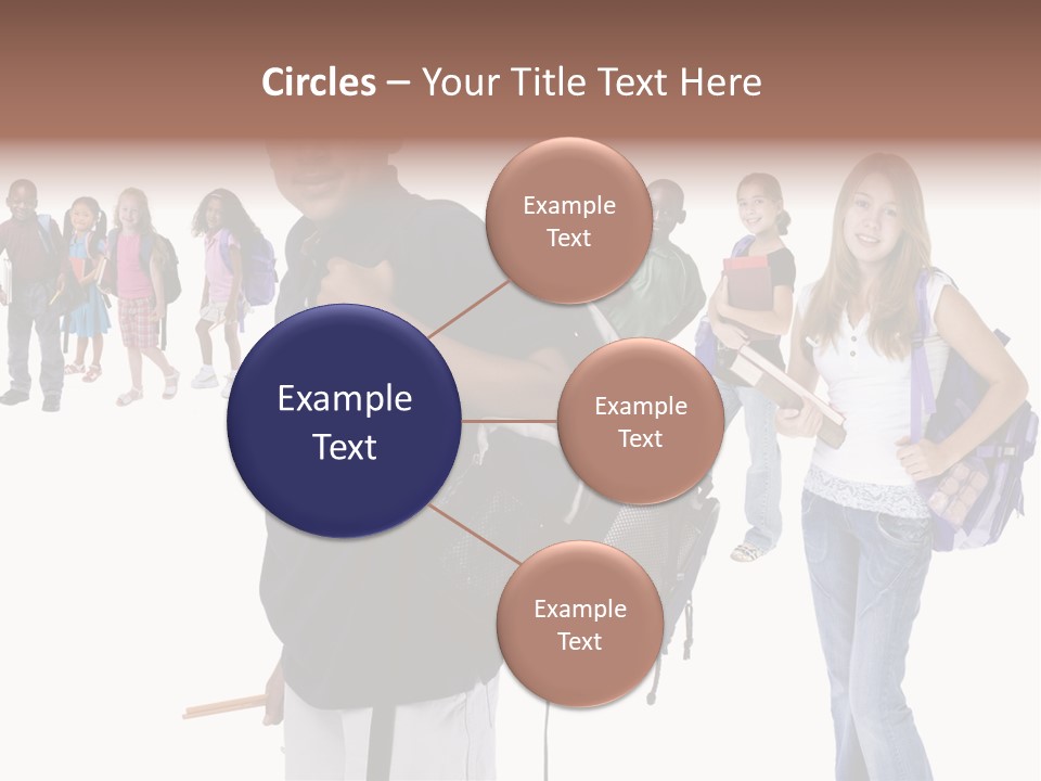 Sharing American Teen PowerPoint Template