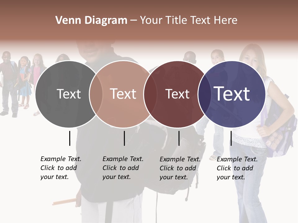 Sharing American Teen PowerPoint Template