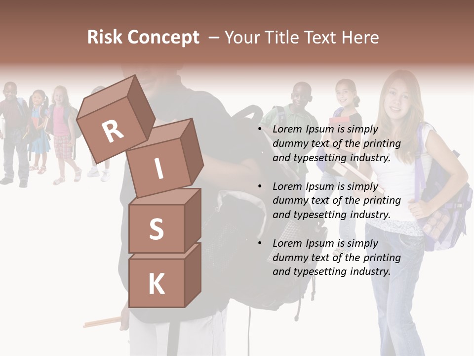 Sharing American Teen PowerPoint Template