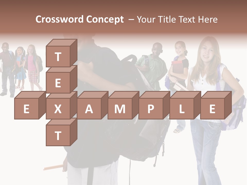 Sharing American Teen PowerPoint Template