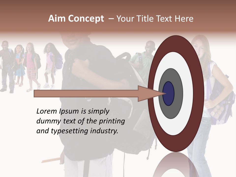 Sharing American Teen PowerPoint Template