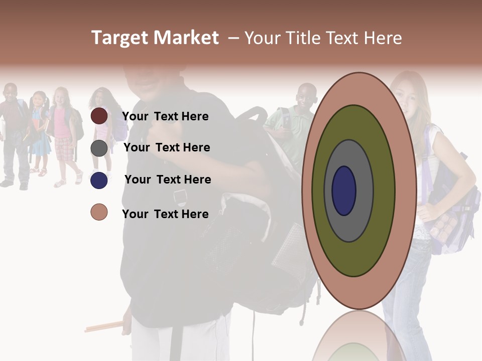 Sharing American Teen PowerPoint Template