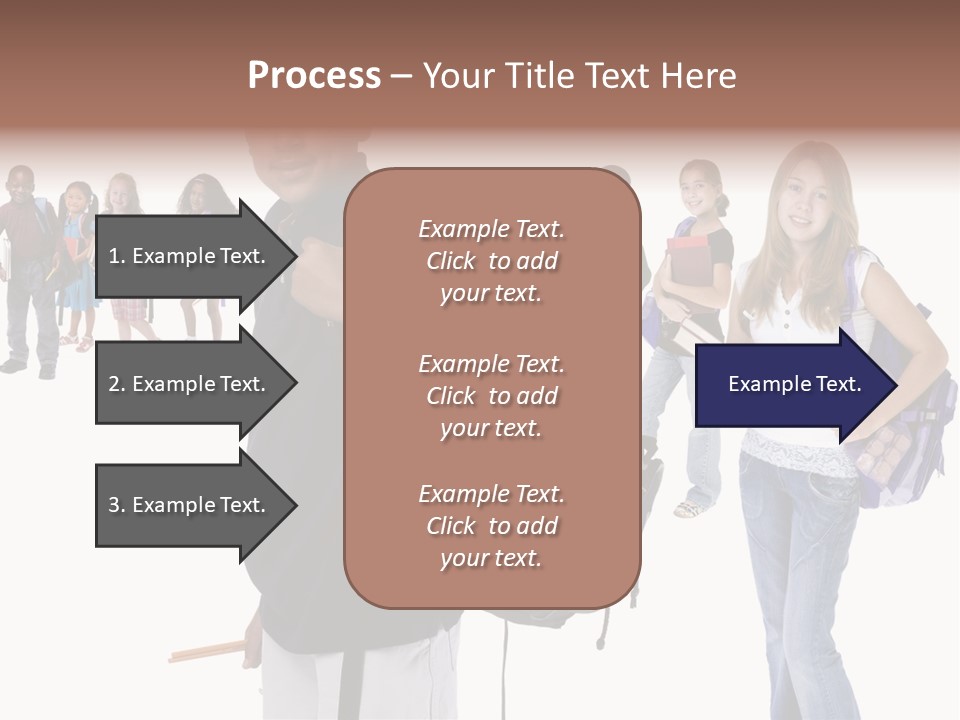 Sharing American Teen PowerPoint Template