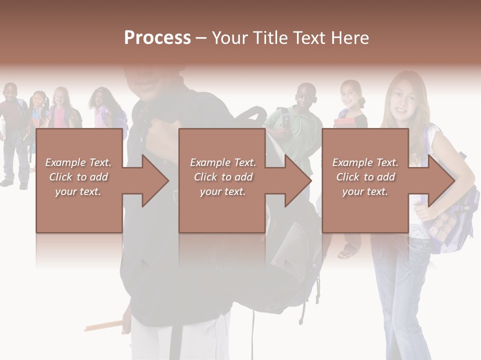 Sharing American Teen PowerPoint Template