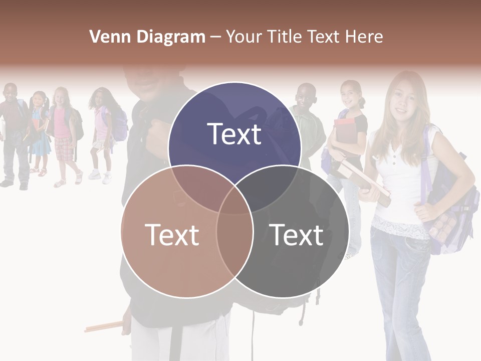 Sharing American Teen PowerPoint Template