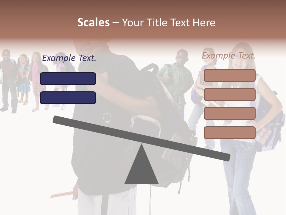 Sharing American Teen PowerPoint Template