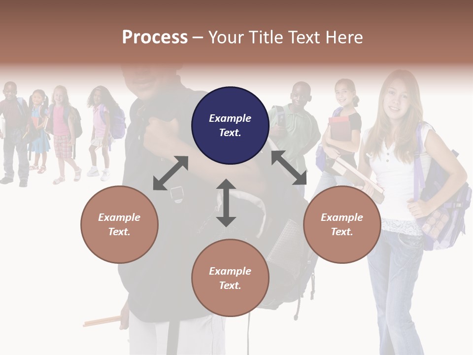 Sharing American Teen PowerPoint Template