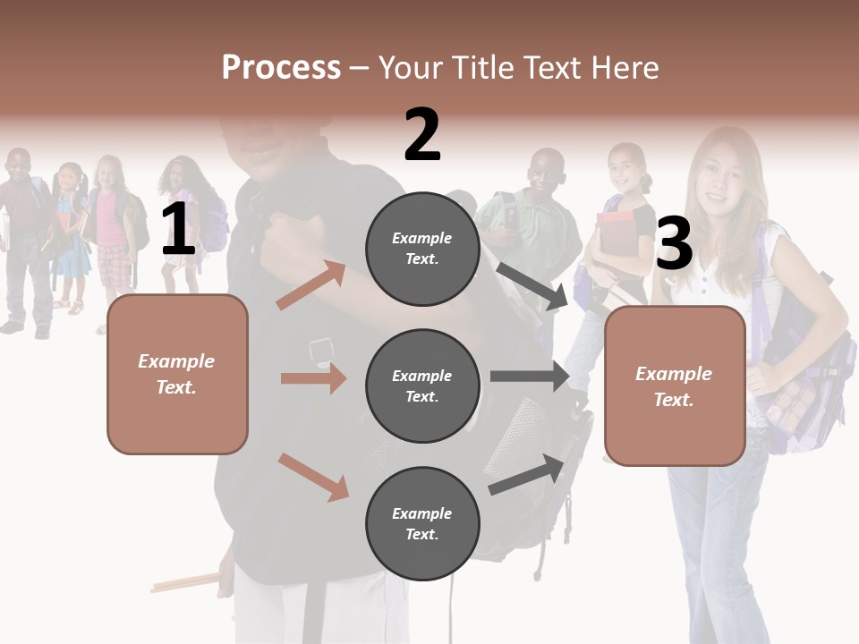 Sharing American Teen PowerPoint Template