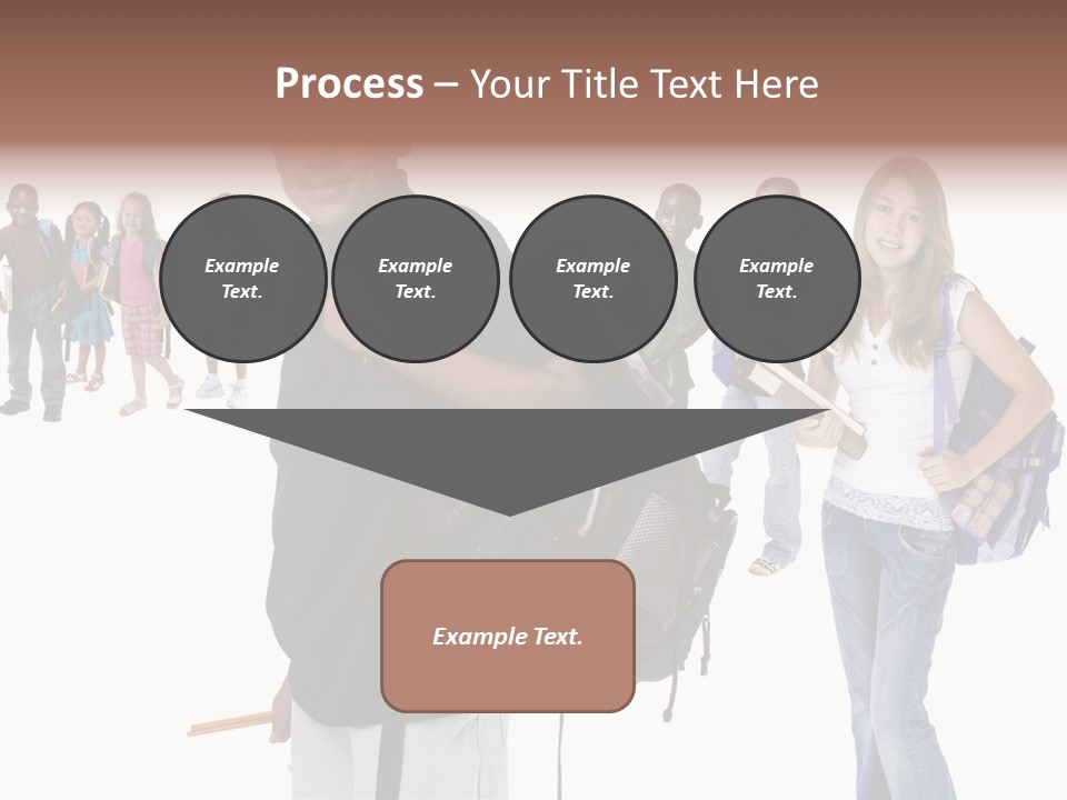 Sharing American Teen PowerPoint Template