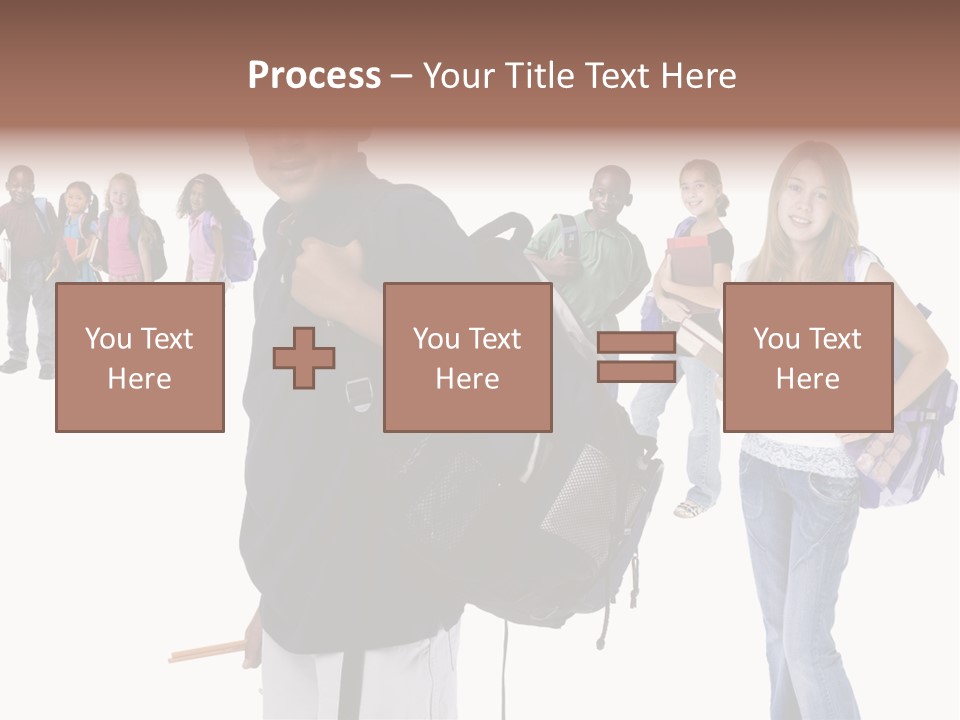 Sharing American Teen PowerPoint Template