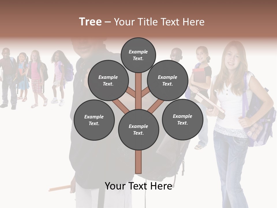 Sharing American Teen PowerPoint Template