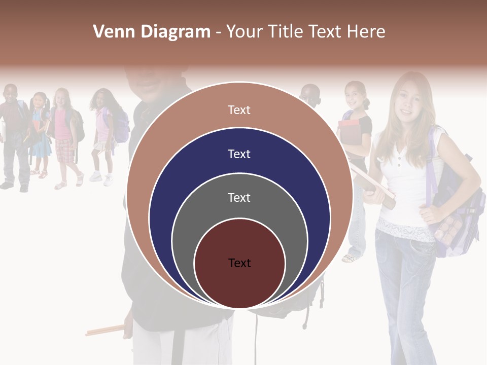 Sharing American Teen PowerPoint Template
