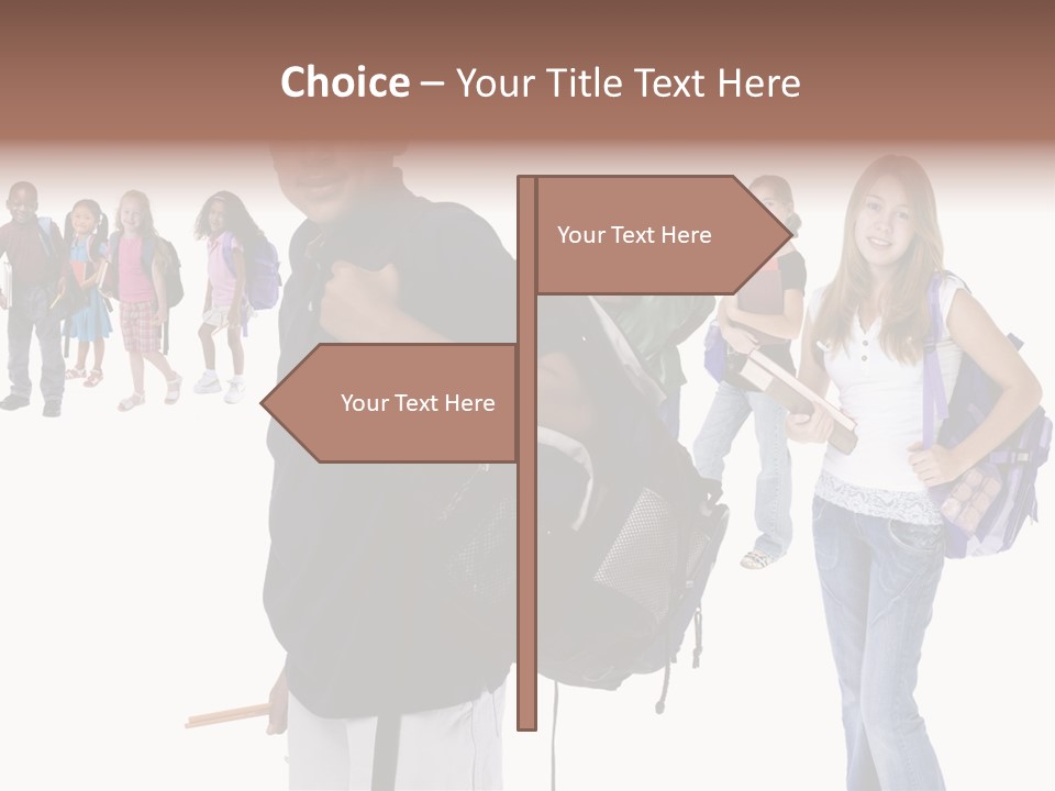 Sharing American Teen PowerPoint Template