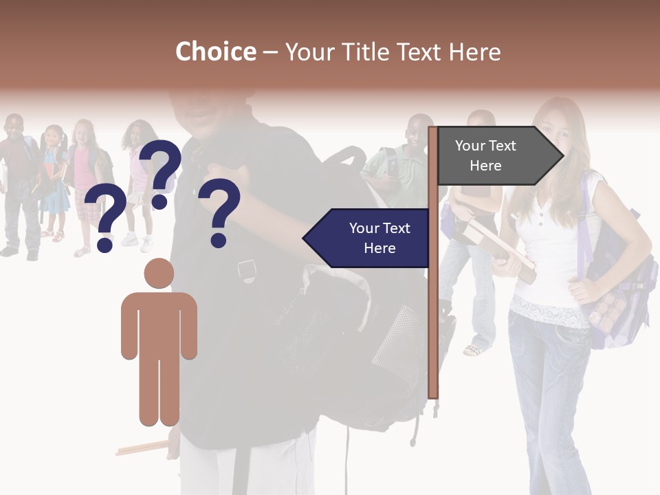 Sharing American Teen PowerPoint Template