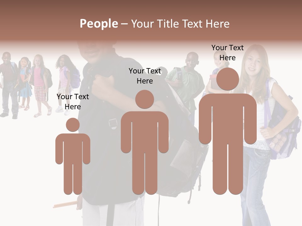 Sharing American Teen PowerPoint Template