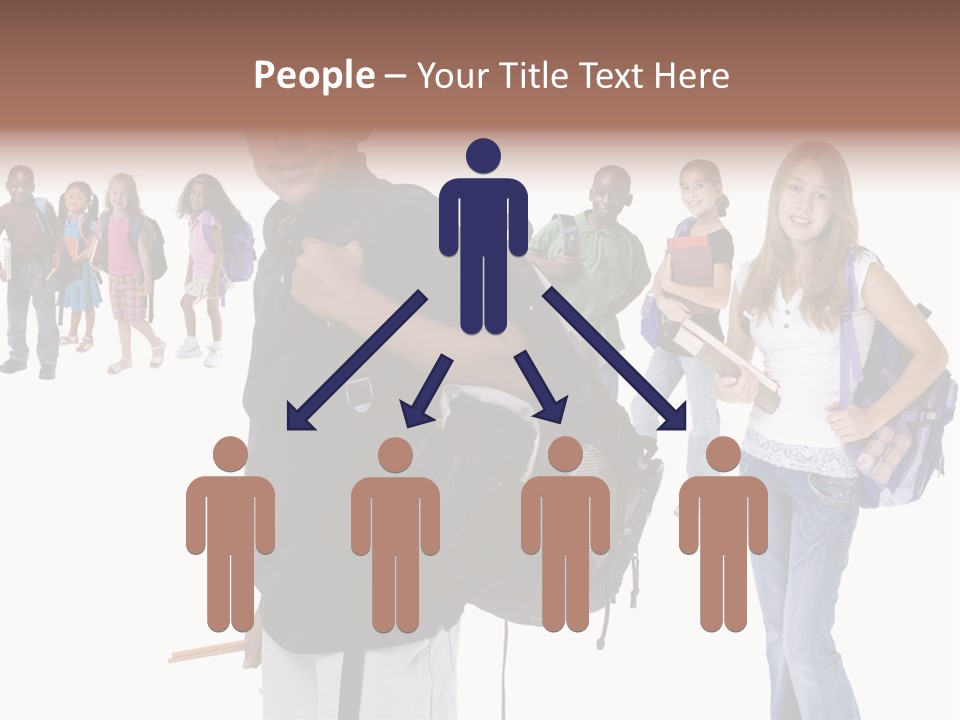 Sharing American Teen PowerPoint Template