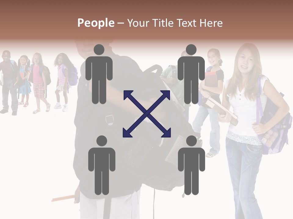 Sharing American Teen PowerPoint Template