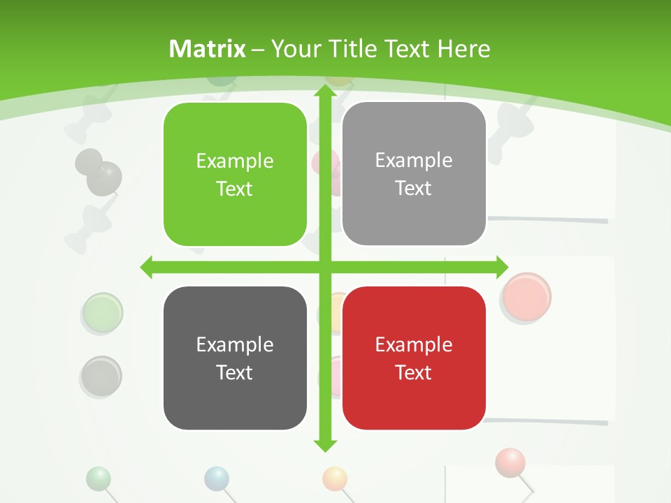 A Bunch Of Different Colored Balls On A White Surface PowerPoint Template