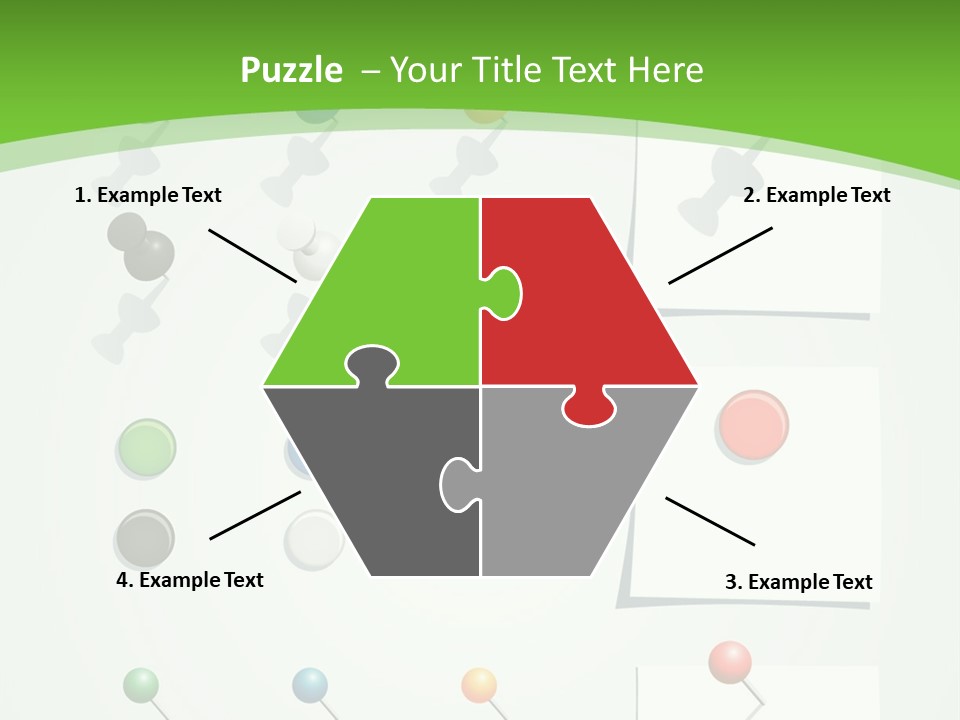 A Bunch Of Different Colored Balls On A White Surface PowerPoint Template