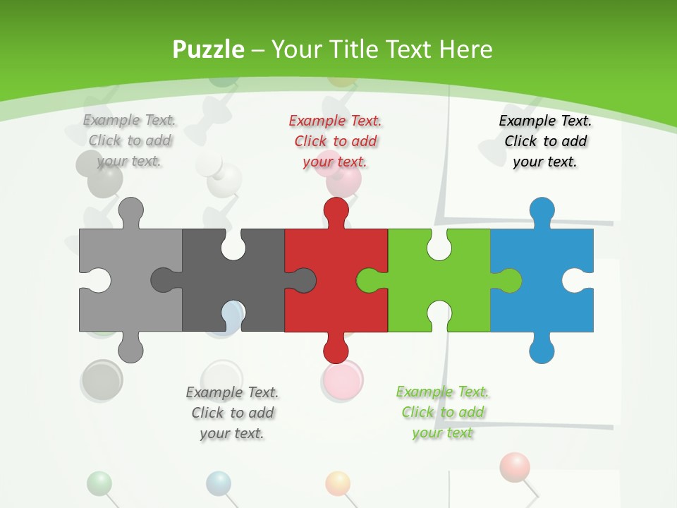 A Bunch Of Different Colored Balls On A White Surface PowerPoint Template