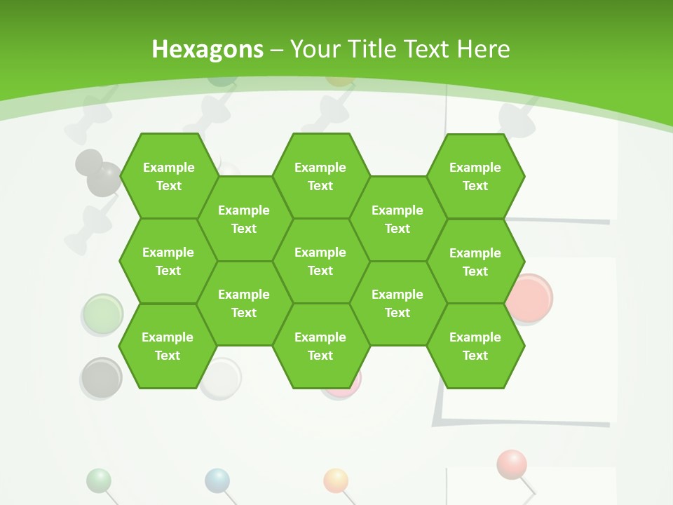 A Bunch Of Different Colored Balls On A White Surface PowerPoint Template