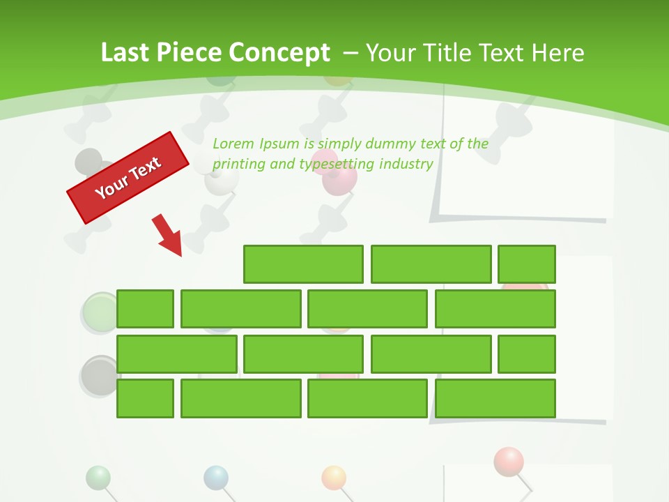 A Bunch Of Different Colored Balls On A White Surface PowerPoint Template