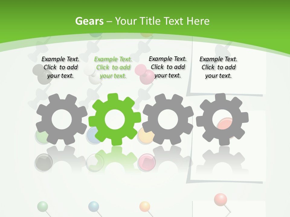 A Bunch Of Different Colored Balls On A White Surface PowerPoint Template