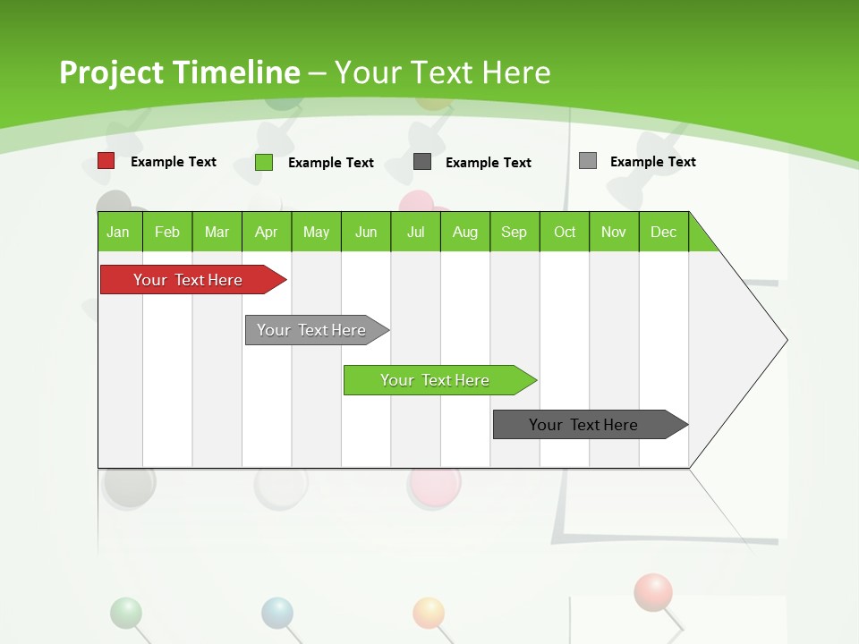 A Bunch Of Different Colored Balls On A White Surface PowerPoint Template