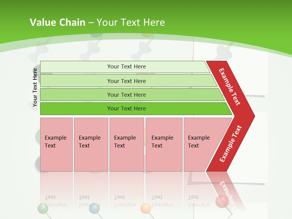 A Bunch Of Different Colored Balls On A White Surface PowerPoint Template