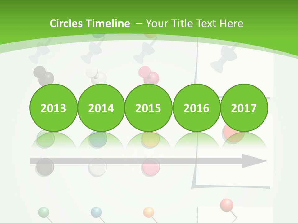 A Bunch Of Different Colored Balls On A White Surface PowerPoint Template