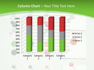 A Bunch Of Different Colored Balls On A White Surface PowerPoint Template