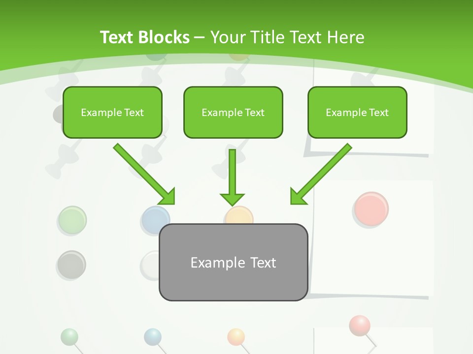 A Bunch Of Different Colored Balls On A White Surface PowerPoint Template