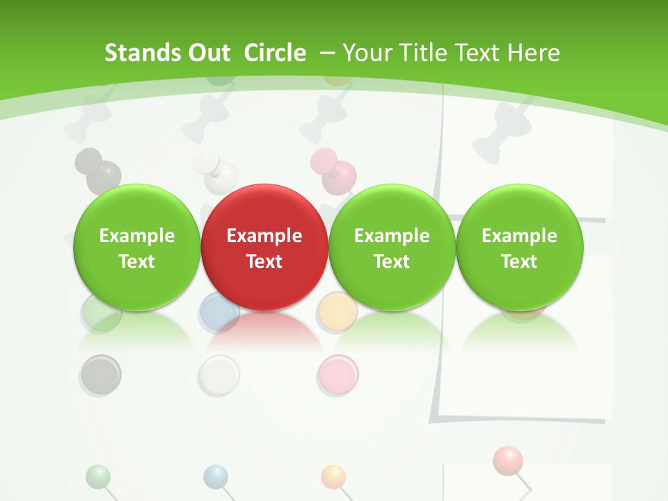 A Bunch Of Different Colored Balls On A White Surface PowerPoint Template