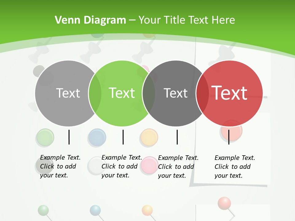 A Bunch Of Different Colored Balls On A White Surface PowerPoint Template