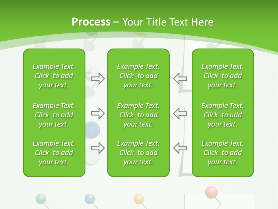 A Bunch Of Different Colored Balls On A White Surface PowerPoint Template