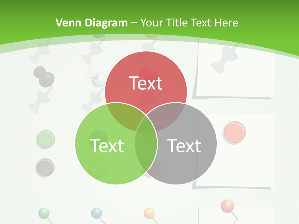 A Bunch Of Different Colored Balls On A White Surface PowerPoint Template