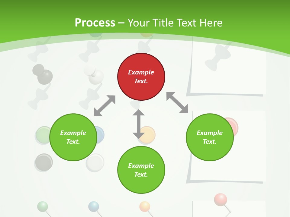 A Bunch Of Different Colored Balls On A White Surface PowerPoint Template