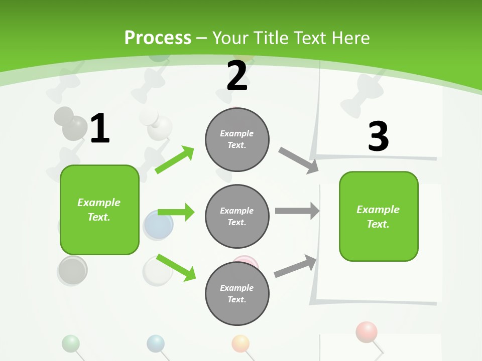 A Bunch Of Different Colored Balls On A White Surface PowerPoint Template